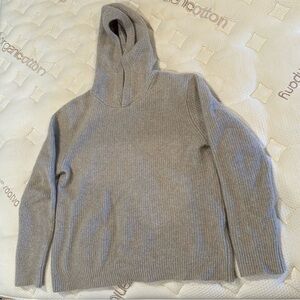 Vince cashmere waffle knit hoodie